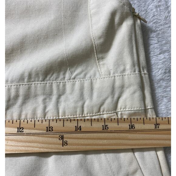 Hurley Modernist Zip Painter Overalls Women S Cream Cotton Canvas Streetwear NWT - Picture 12 of 13